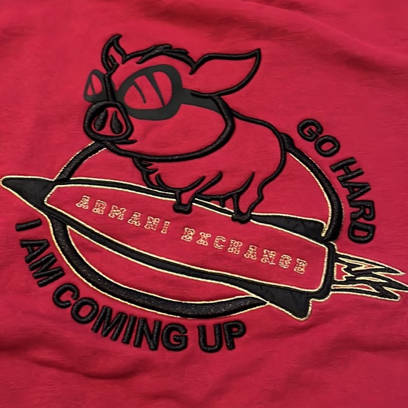 Armani Exchange embroidered red crew sweater - Picture 15 of 15